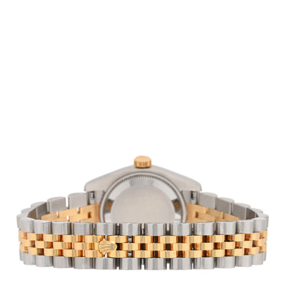 Rolex Stainless Steel 18K Yellow Gold Diamond 26mm Oyster Perpetual Datejust Watch White 179173 3 of 5