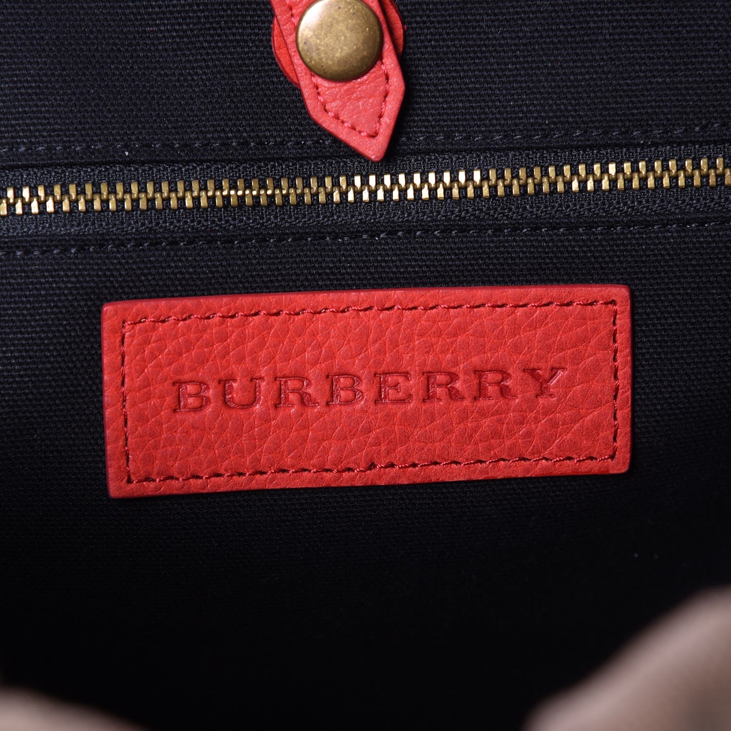 Burberry Canvas Mega Check Drifton Backpack Red 6 of 8