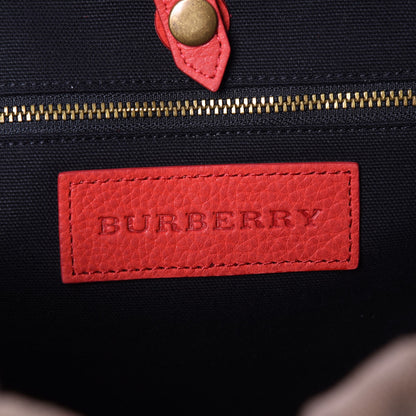 Burberry Canvas Mega Check Drifton Backpack Red 6 of 8
