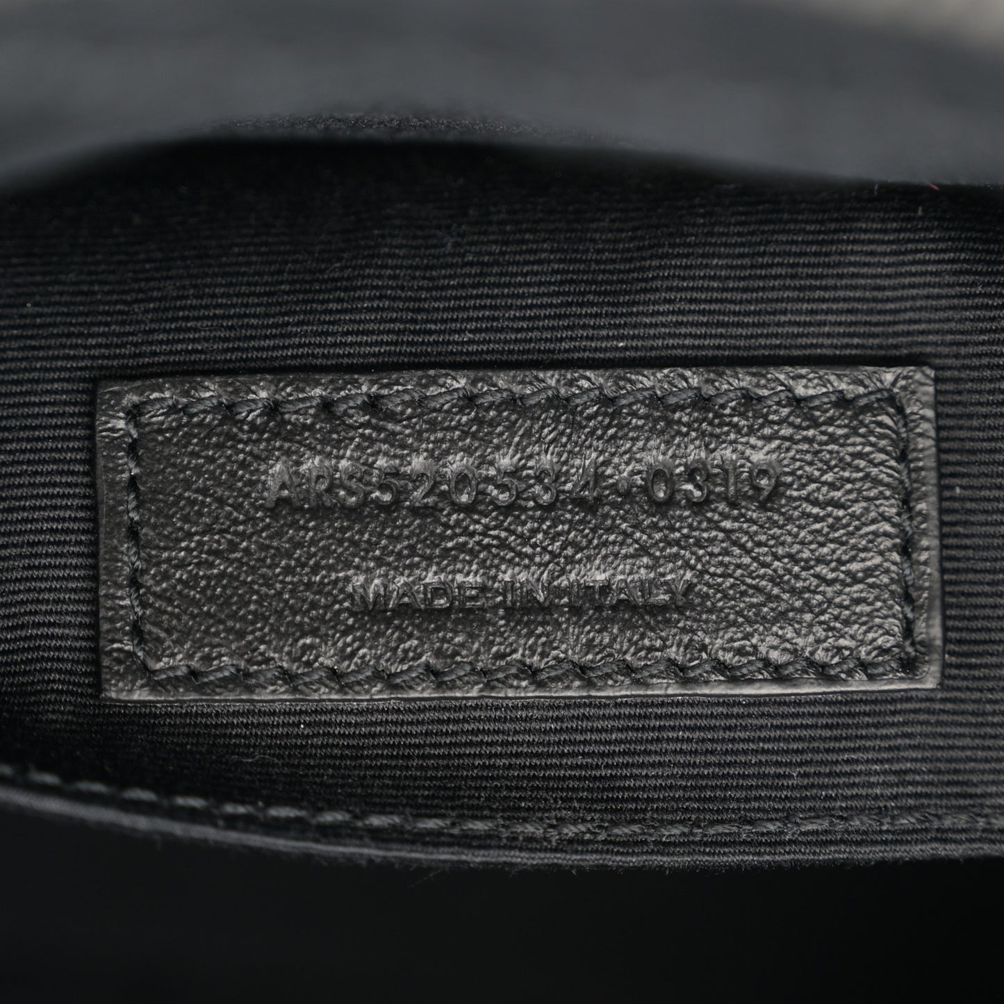 Calfskin Matelasse Monogram Monochrome Lou Camera Bag Black