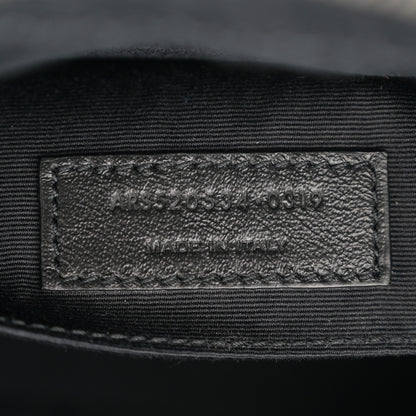 Saint Laurent Calfskin Matelasse Monogram Monochrome Lou Camera Bag Black 7 of 13