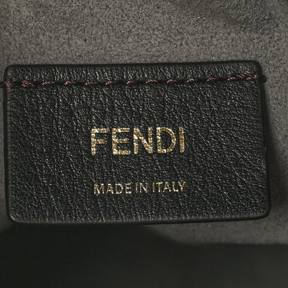 Fendi Chenille Vitello King FF Mini Mon Tresor Bucket Bag Antracite Asfalto 6 of 9