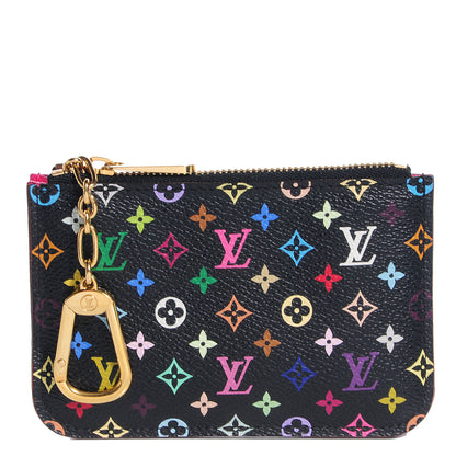 Louis Vuitton Monogram Multicolor Key Pouch Black Grenade 1 of 7