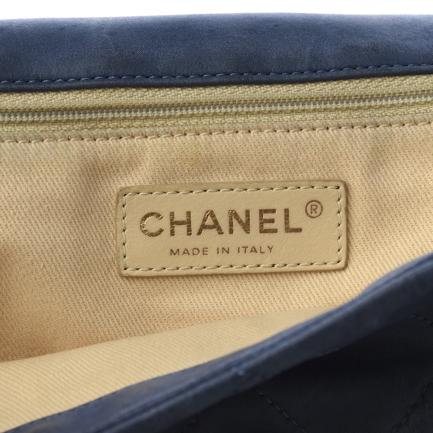 Chanel Iridescent Calfskin Large Chic Quilt Flap Dark Blue 7 of 9