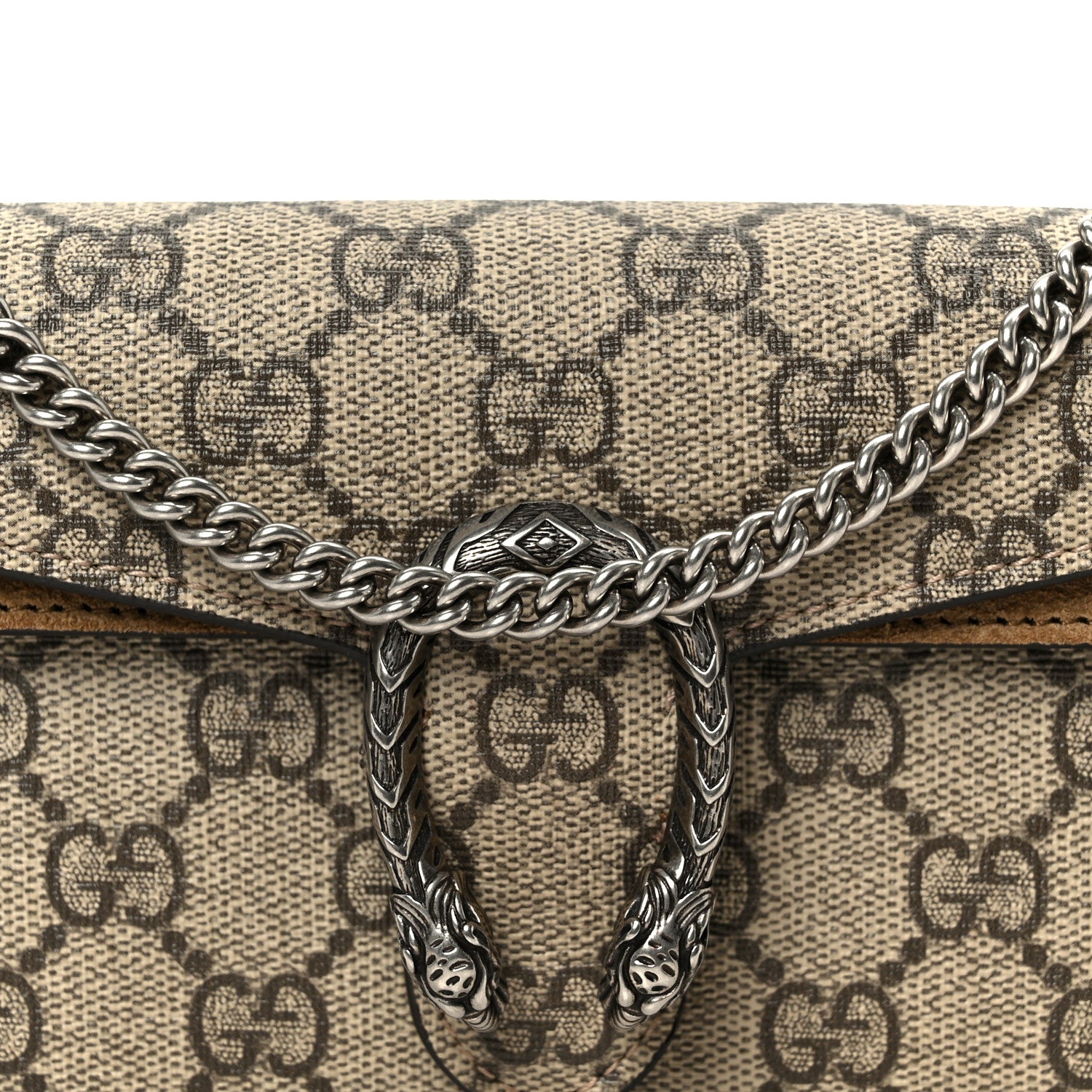 Gucci GG Supreme Monogram Super Mini Dionysus Shoulder Bag Taupe 8 of 11