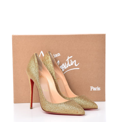 Christian Louboutin Glitter Mini Pigalle Follies 120 Pumps 35 Gold 10 of 10