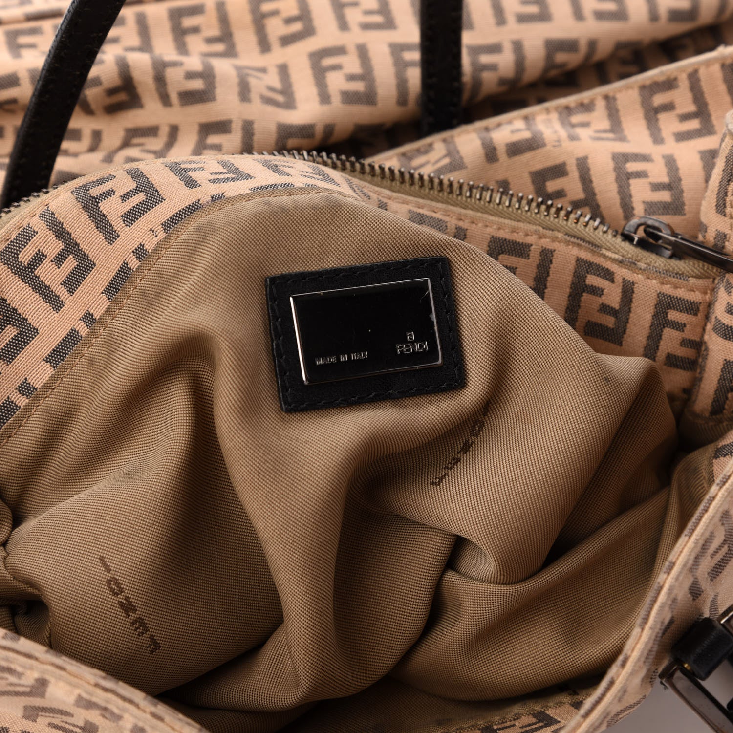 Fendi Zucchino Tote Beige 6 of 8