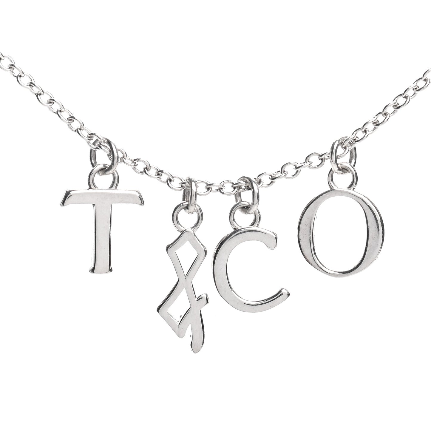Sterling Silver Charms Pendant Necklace