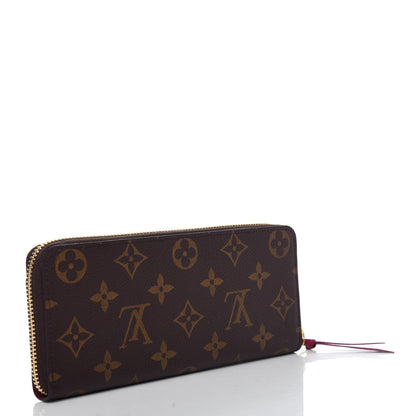 Louis Vuitton Monogram Clemence Wallet Fuchsia 3 of 7