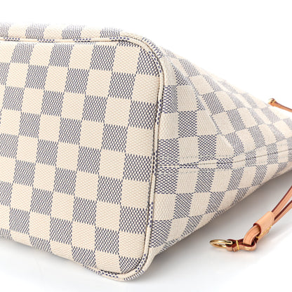 Louis Vuitton Damier Azur Neo Neverfull MM Rose Ballerine 13 of 15