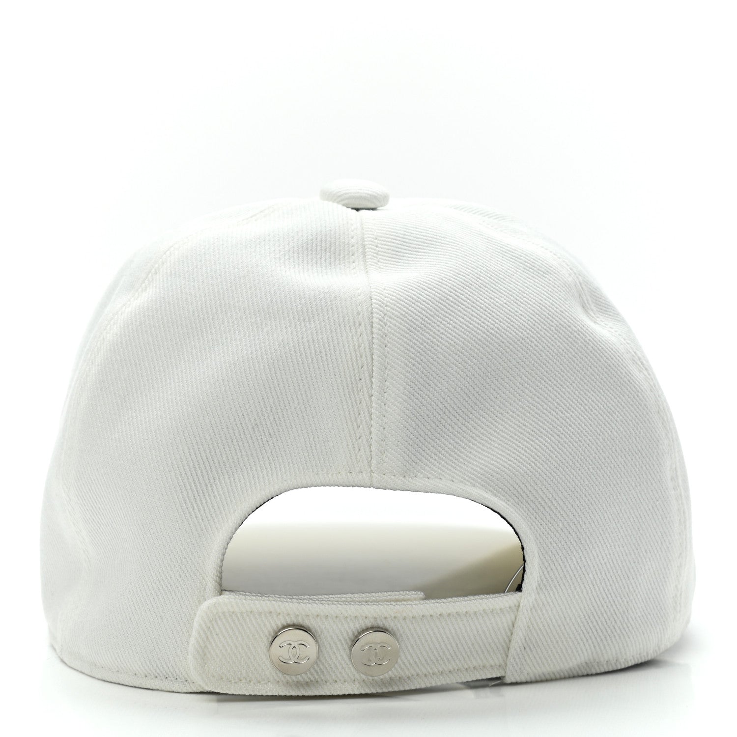 Chanel Cotton Sequin CC Cap Hat Ivory 6 of 7