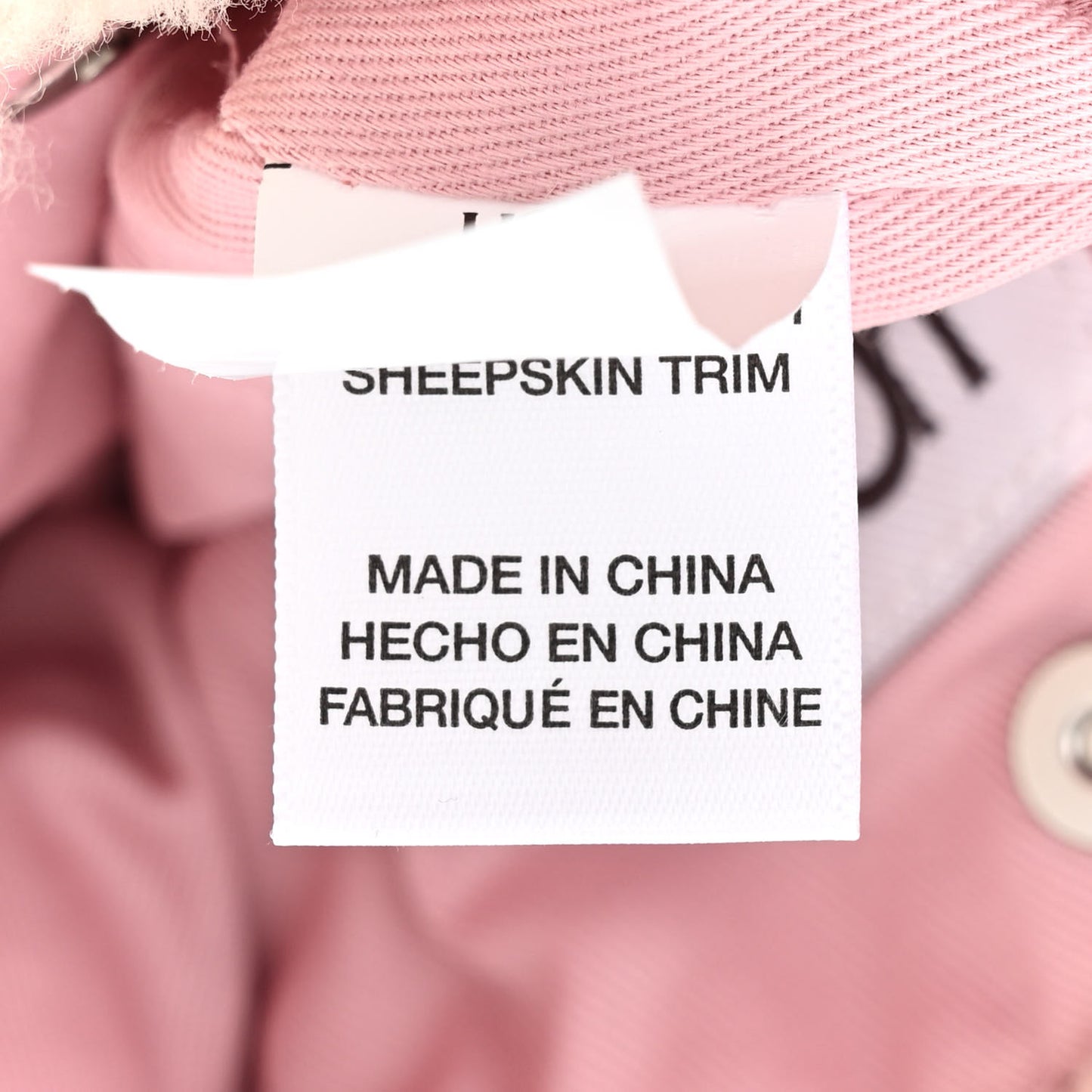 X UGG Suede Shearling Small Shopping Bag Pink