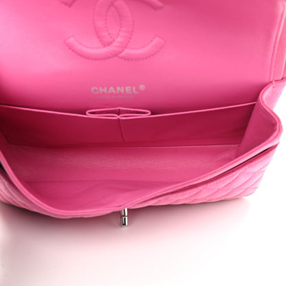Chanel Iridescent Caviar Quilted Medium Double Flap Pink 4 of 9