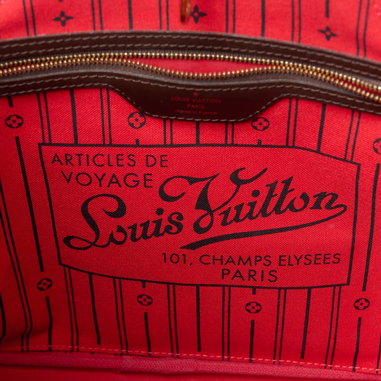 Louis Vuitton Damier Ebene Neverfull MM 7 of 11
