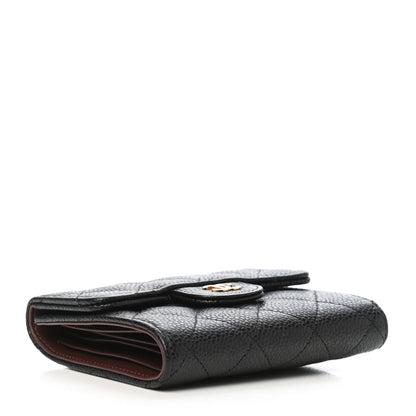 Chanel Caviar Quilted Compact Flap Wallet Black 4 of 7