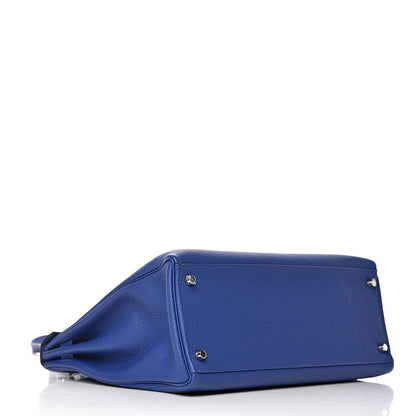 Hermes Togo Kelly Retourne 35 Bleu Electrique 4 of 42