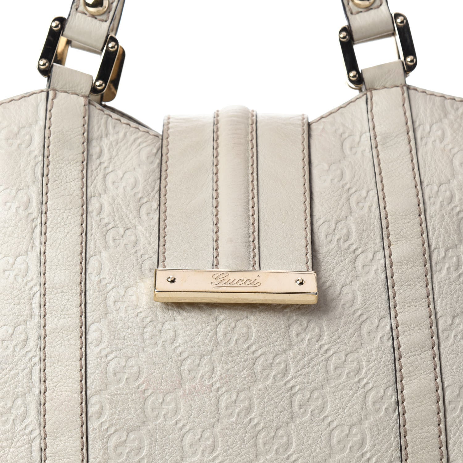 Gucci Guccissima Large New Ladies Hobo Off White 13 of 13