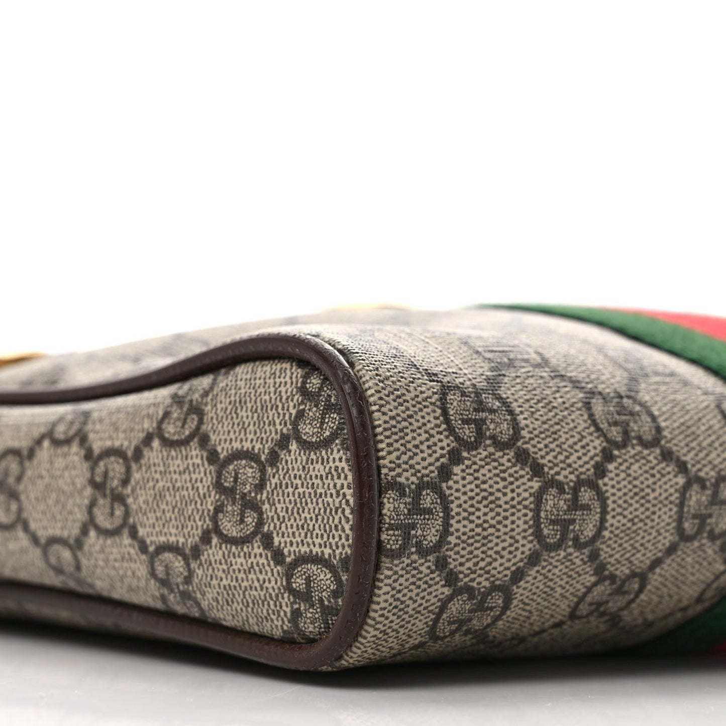 GG Supreme Monogram Web Small Ophidia Messenger Bag Brown