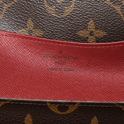 Louis Vuitton Monogram Emilie Wallet Red 6 of 9
