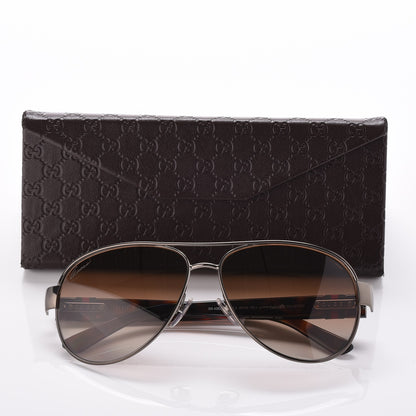 Gucci Web Aviator Sunglasses 4282/S Tortoise 8 of 8
