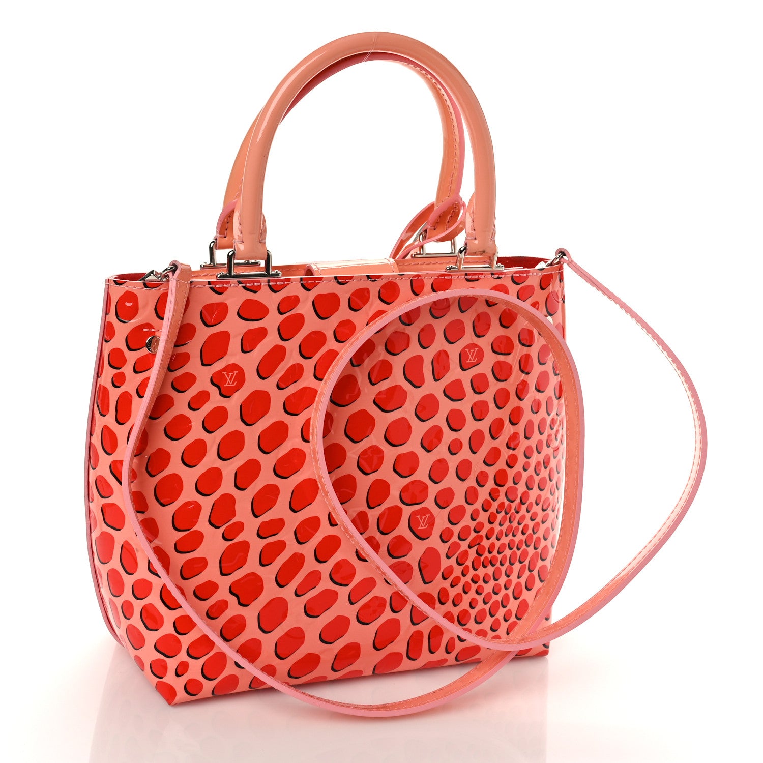 Louis Vuitton Vernis Jungle Dots Open Tote Sugar Pink Poppy 3 of 10