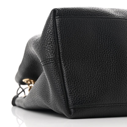 Gucci Pebbled Calfskin Medium Soho Chain Shoulder Bag Black 9 of 10