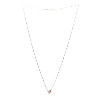 Tiffany 18K Rose Gold Diamond .16ct Elsa Peretti Diamonds by the Yard Pendant Necklace 3 of 8
