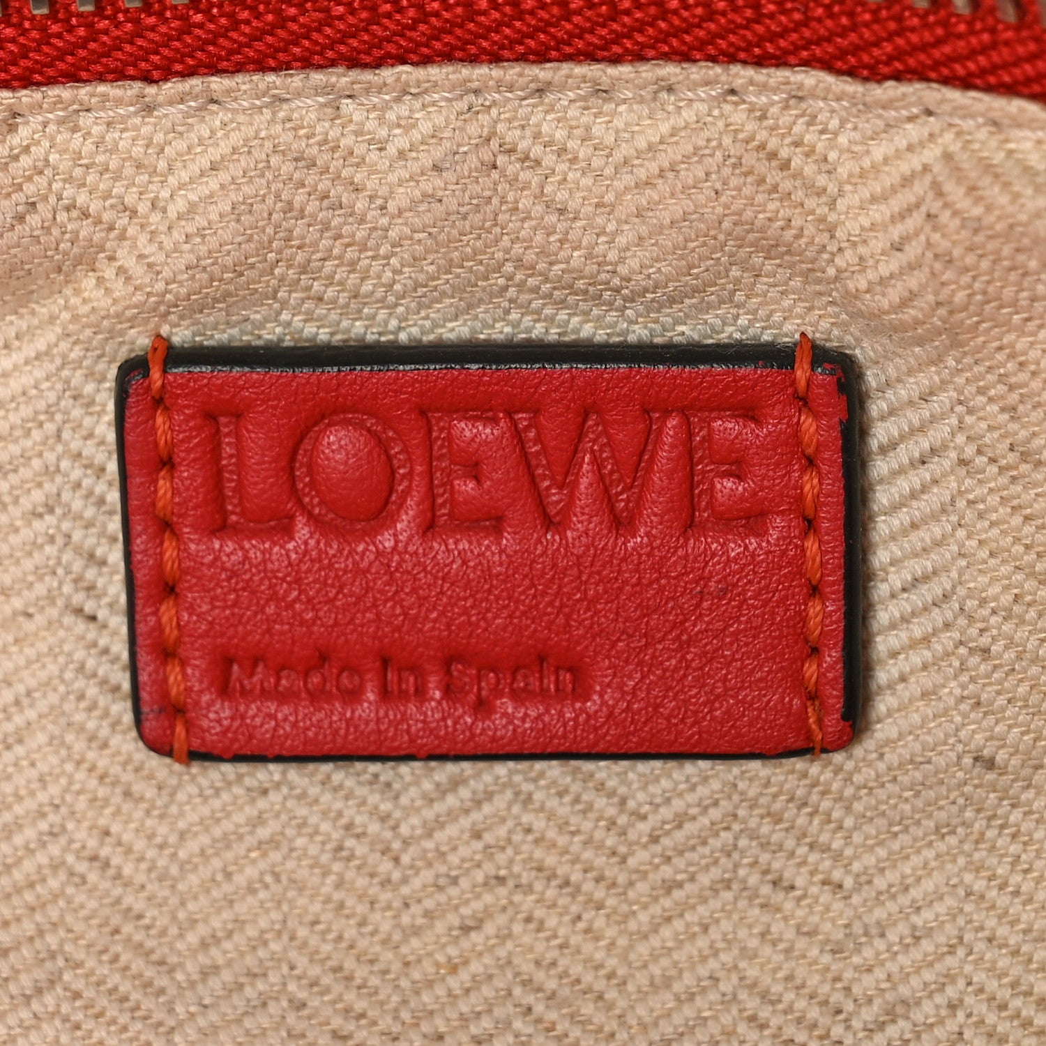 Loewe Calfskin Small Puzzle Bag Scarlet 6 of 9