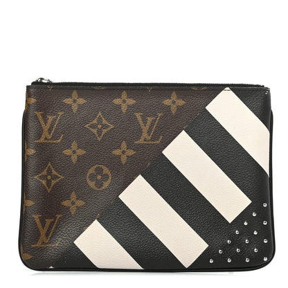 Louis Vuitton Monogram Stripes Pochette Plate PM 1 of 4