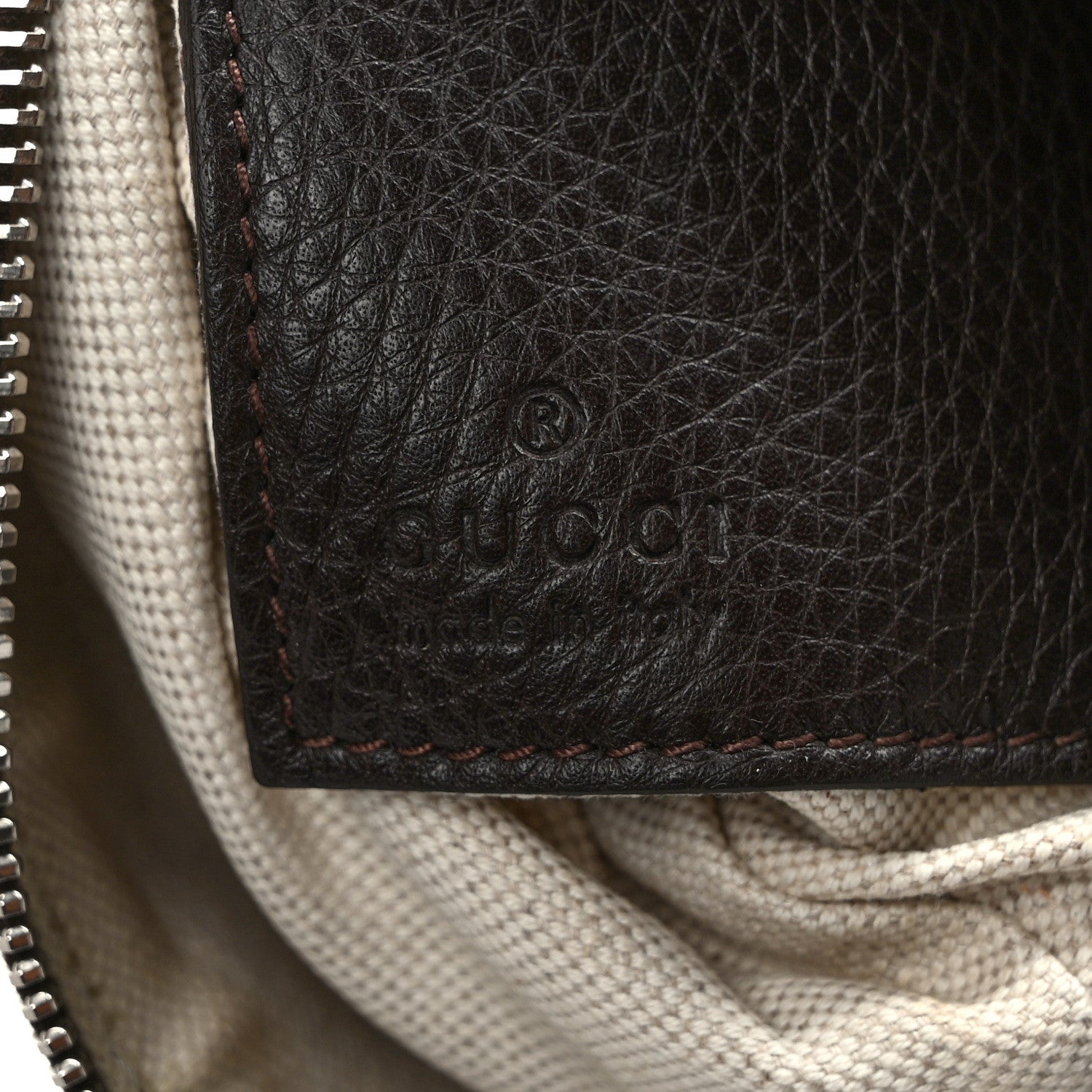 Gucci Monogram Horsebit Wristlet Brown 6 of 7