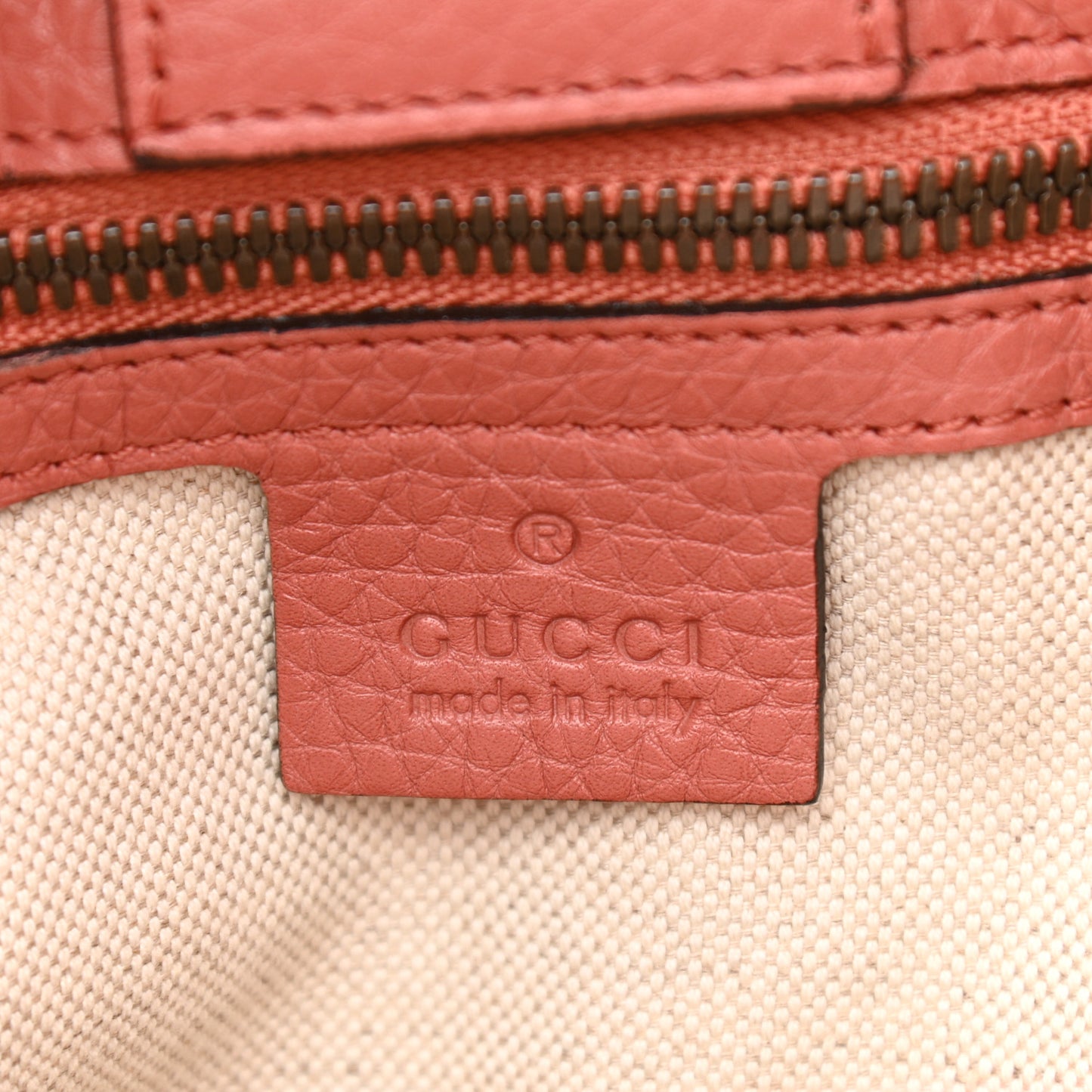 Calfskin Small Bamboo Shopper Tote Light Red