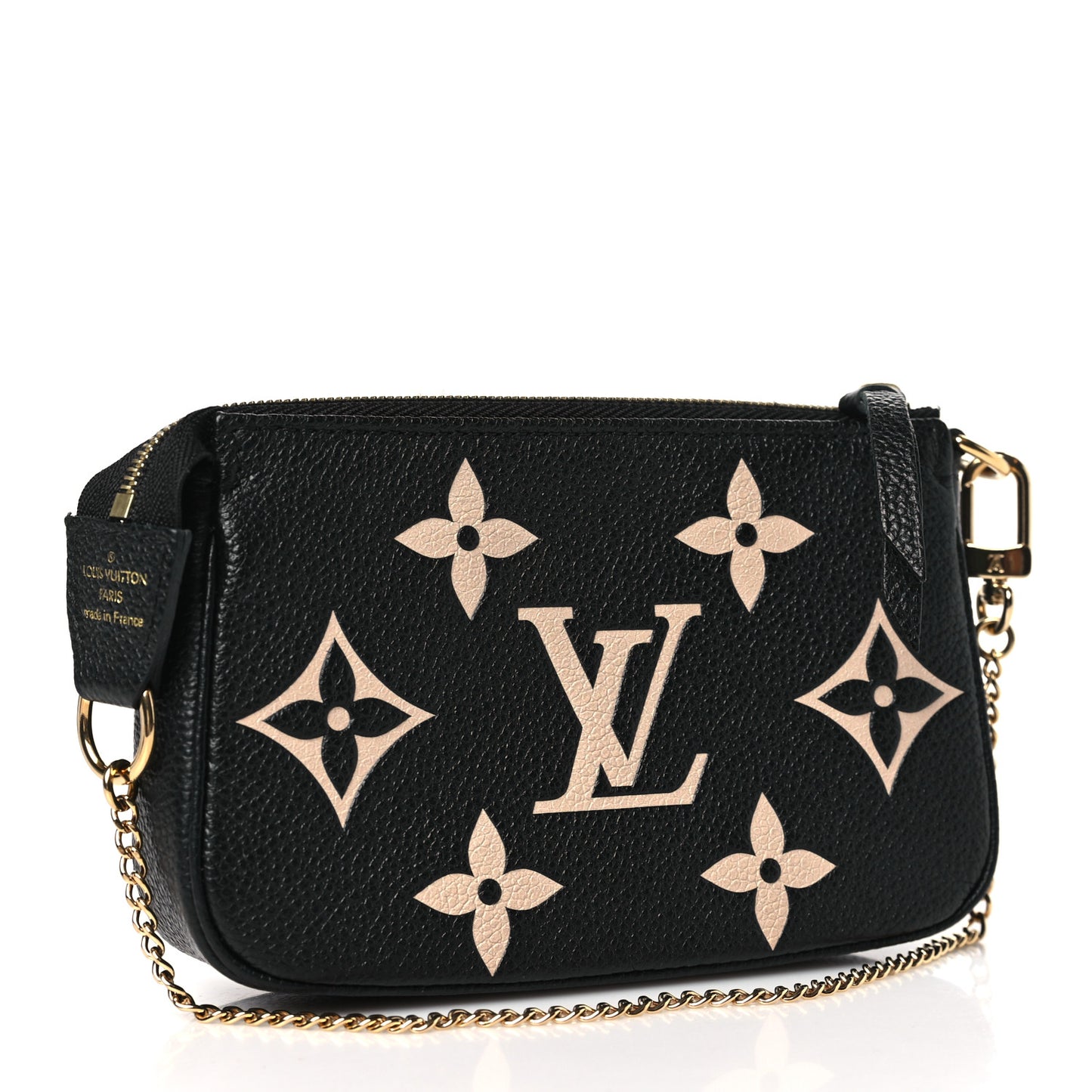 LOUIS VUITTON Empreinte Monogram Giant Mini Pochette Accessories Black