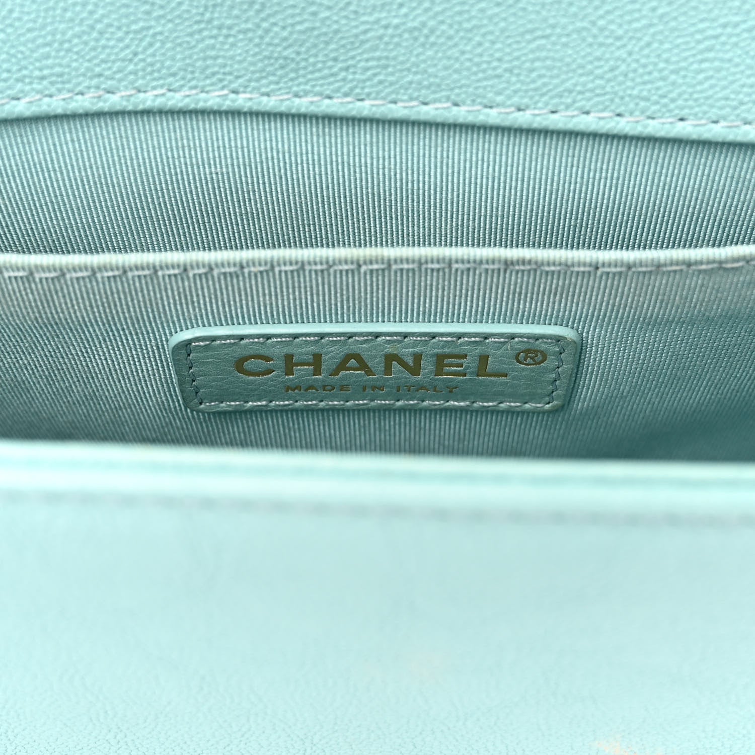 Chanel Caviar Quilted Medium Boy Flap Light Blue 5 of 9