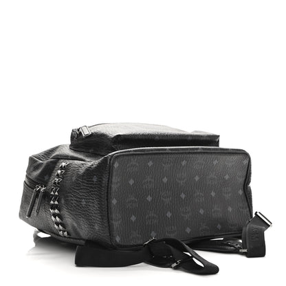 MCM Visetos Medium Side Studs Stark Backpack Black 4 of 9