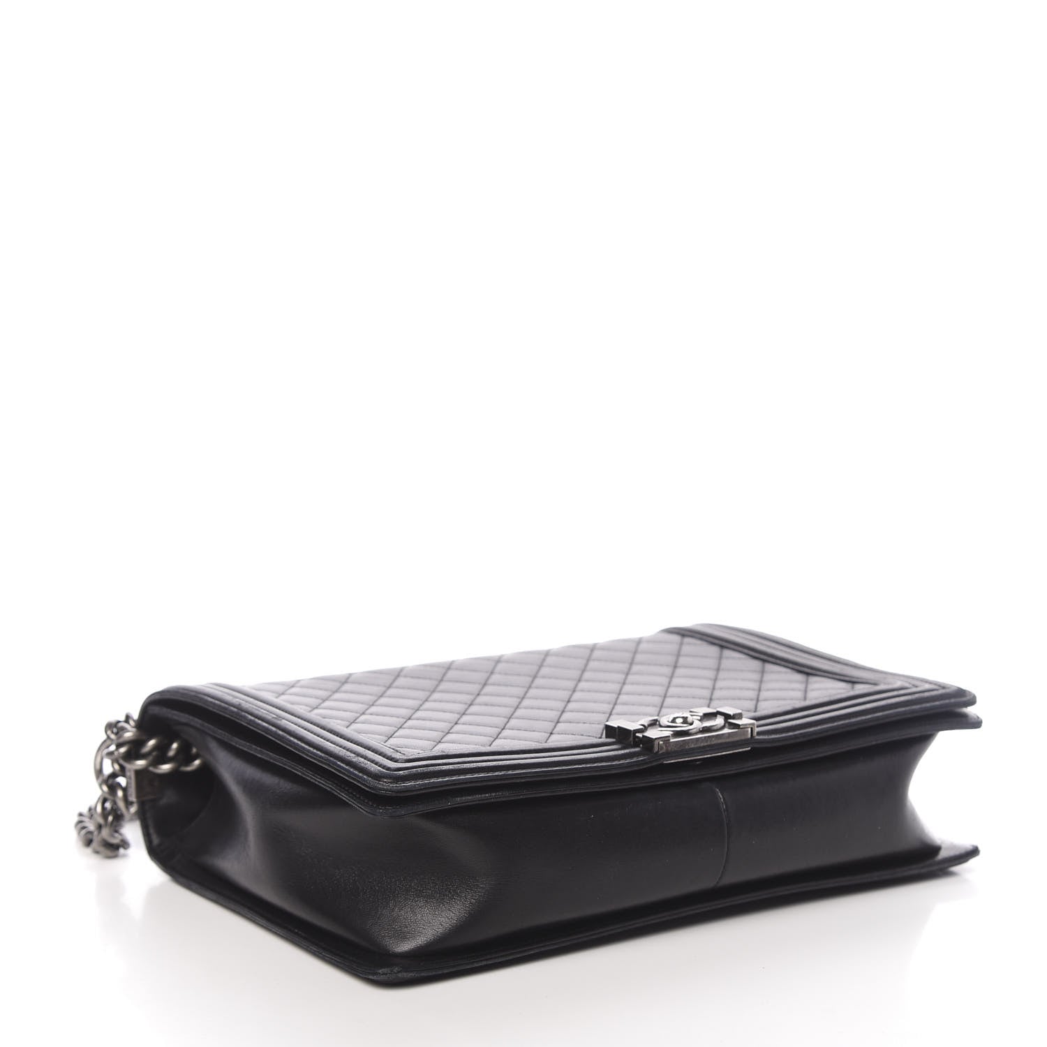 Chanel Lambskin Quilted Large Boy Flap Black 4 of 12