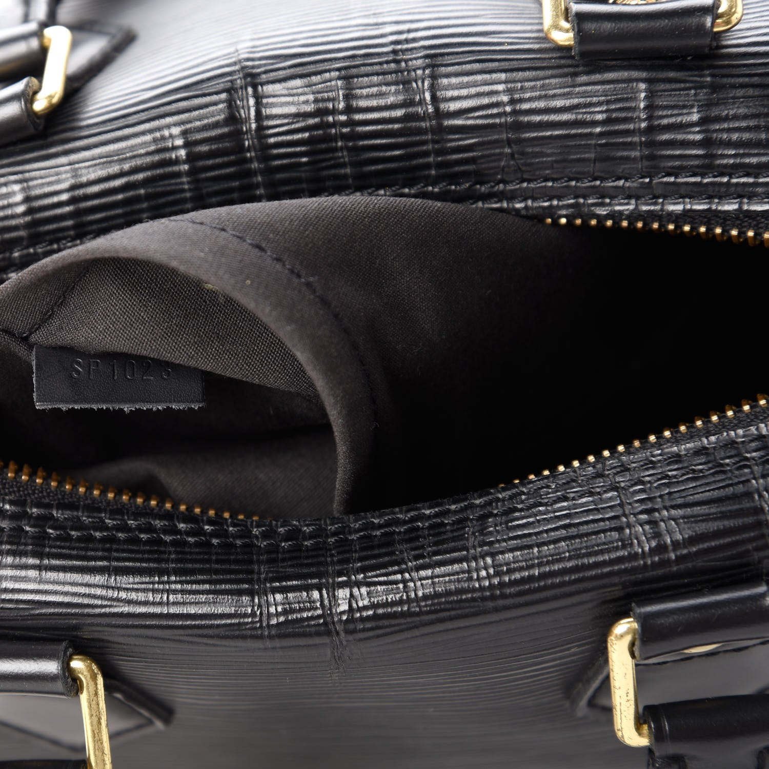 Louis Vuitton Epi Speedy 25 Black 9 of 10