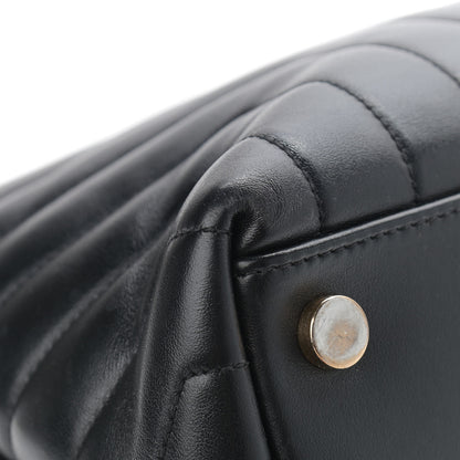 Saint Laurent Calfskin Y Quilted Monogram Large Loulou Chain Satchel Black 11 of 17