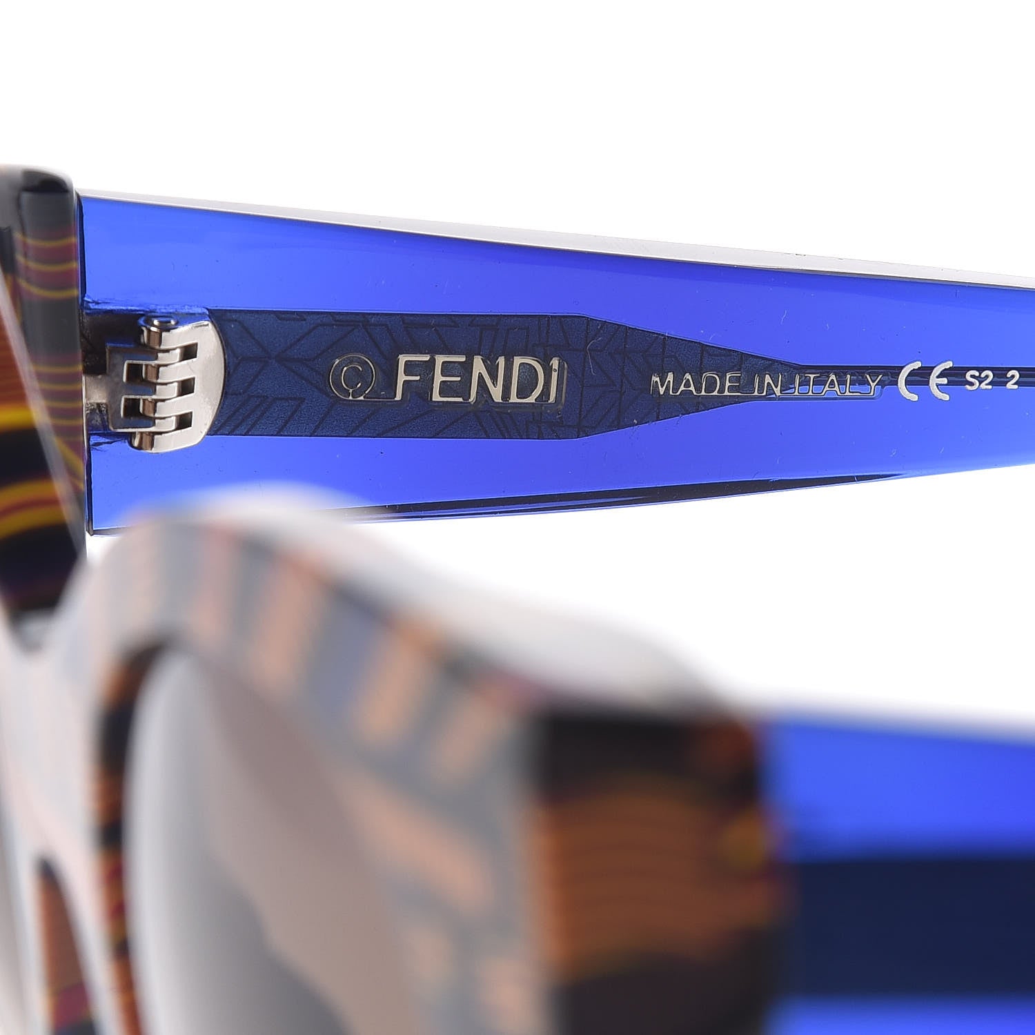 Fendi Zucca 51mm Sunglasses FF 0105/S Blue 6 of 6