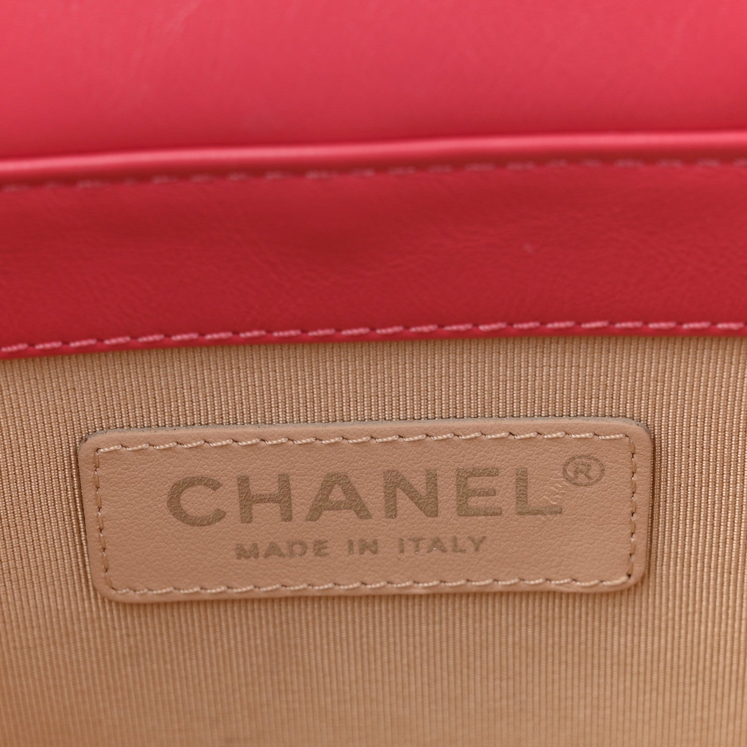 Chanel Calfskin Raffia Small Take Away Vanity Case Bag Pink Beige 6 of 11