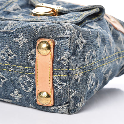 Louis Vuitton Monogram Denim Baggy PM Blue 11 of 15