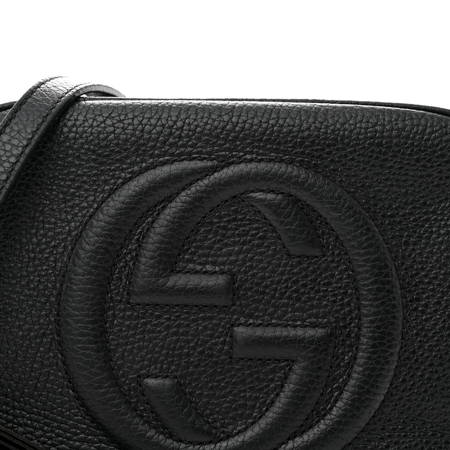Gucci Pebbled Calfskin Small Soho Disco Bag Black 9 of 21