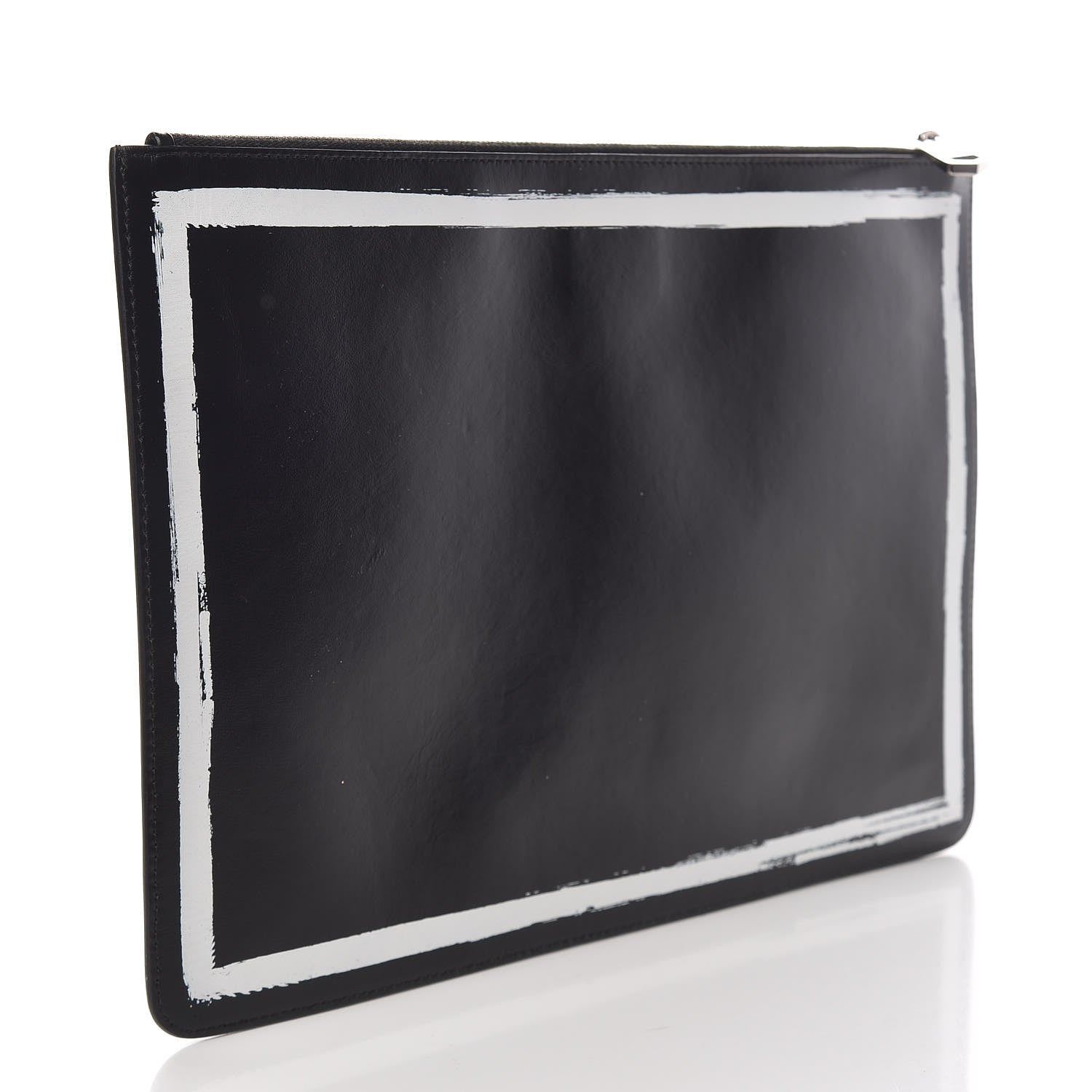 Givenchy Smooth Calfskin Graffiti Paint Logo Pouch Black 3 of 7
