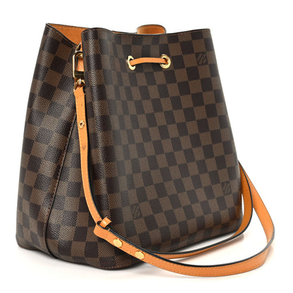 Louis Vuitton Damier Ebene Neonoe MM Safran 2 of 9