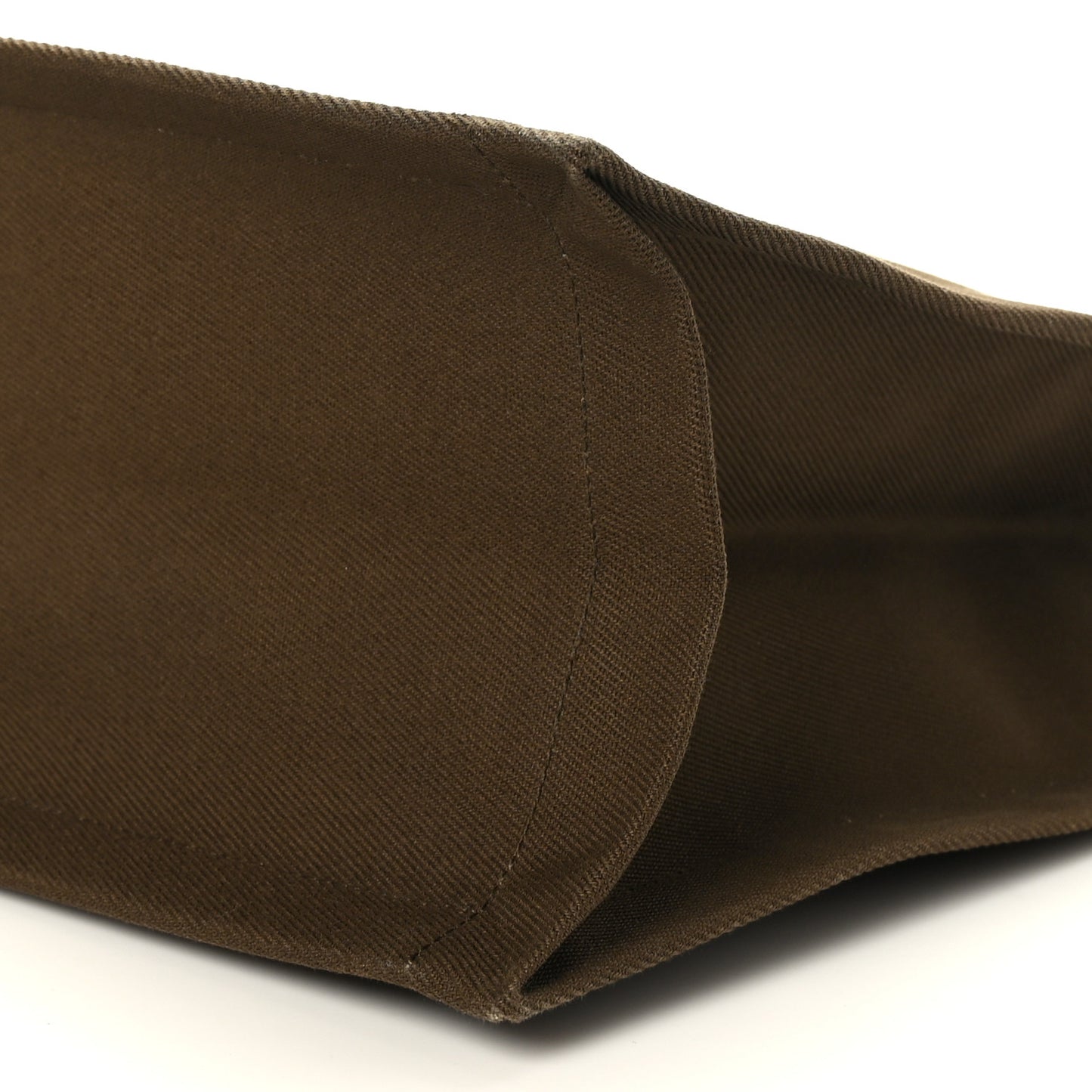 Linen Calfskin Rive Gauche Tote Khaki