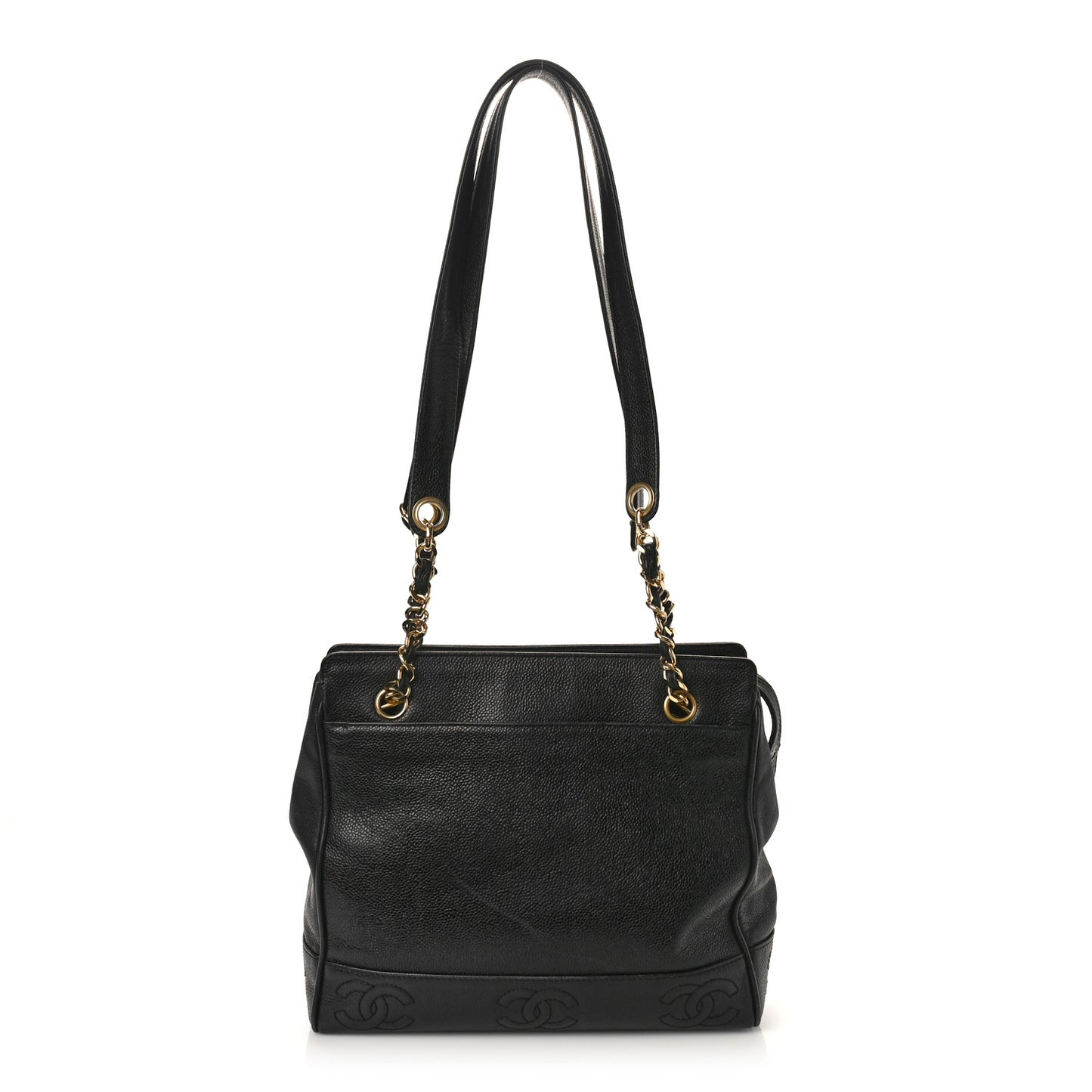 Caviar CC Shoulder Bag Black