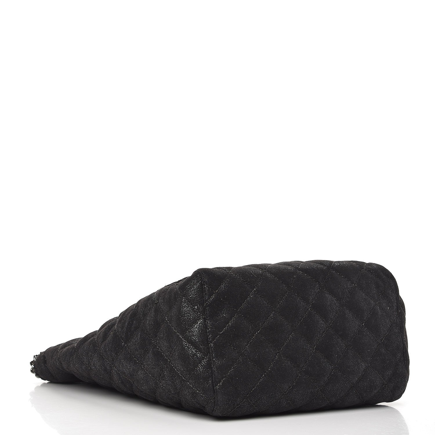 Stella McCartney Shaggy Deer Quilted Falabella Shopper Tote Black 4 of 8