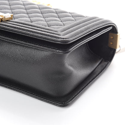 Chanel Caviar Quilted Medium Boy Flap Black 10 of 10
