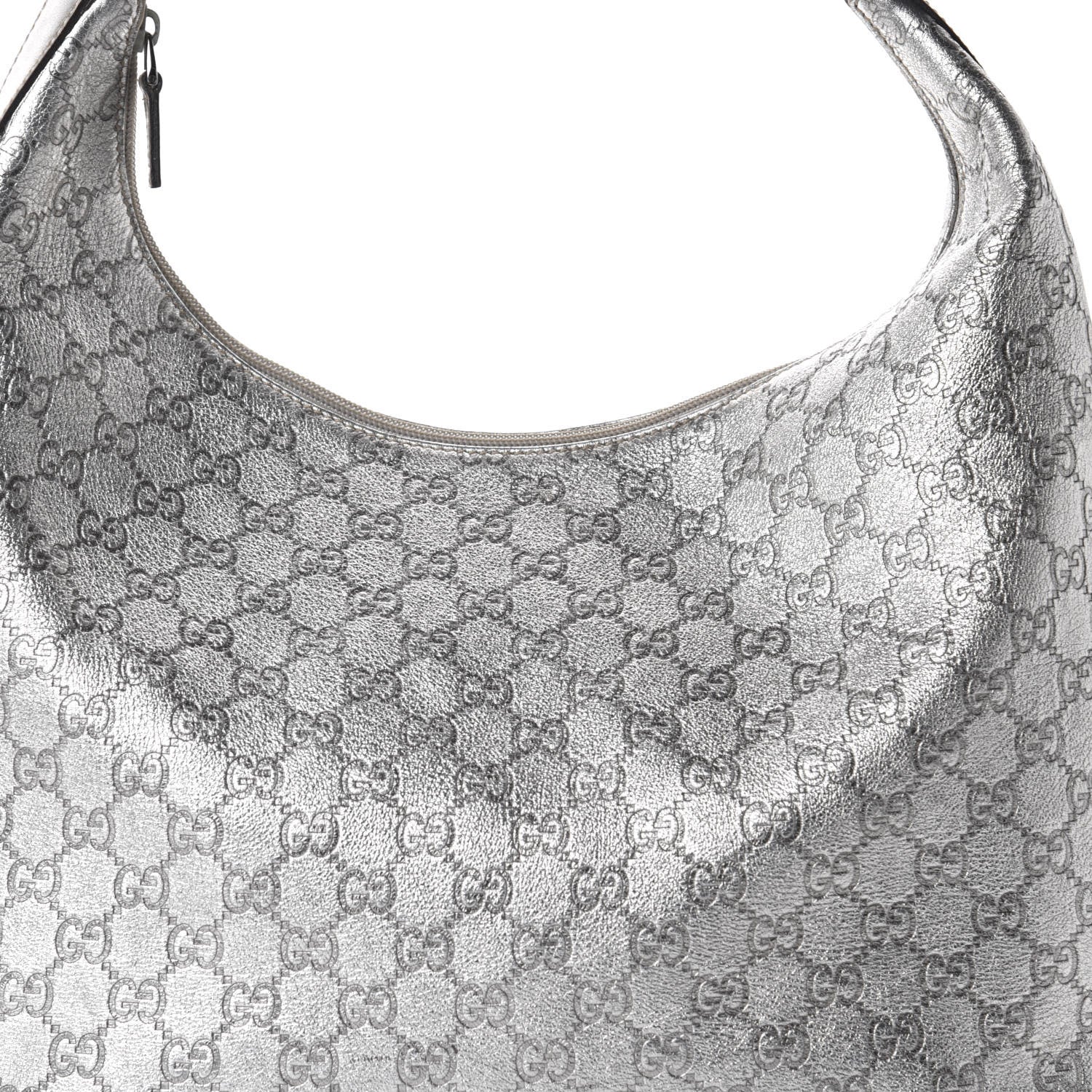 Gucci Metallic Guccissima Hobo Silver 12 of 12