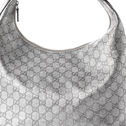 Gucci Metallic Guccissima Hobo Silver 12 of 12