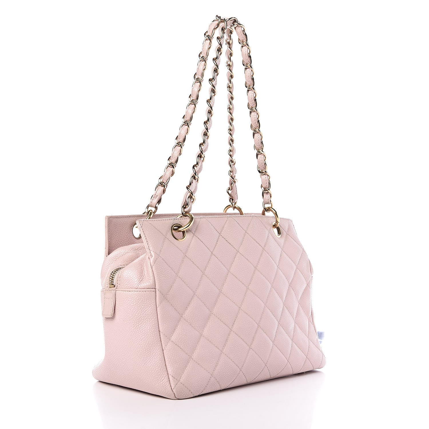 Chanel Caviar Quilted Petit Timeless Shopping Tote PTT Pink 3 of 13